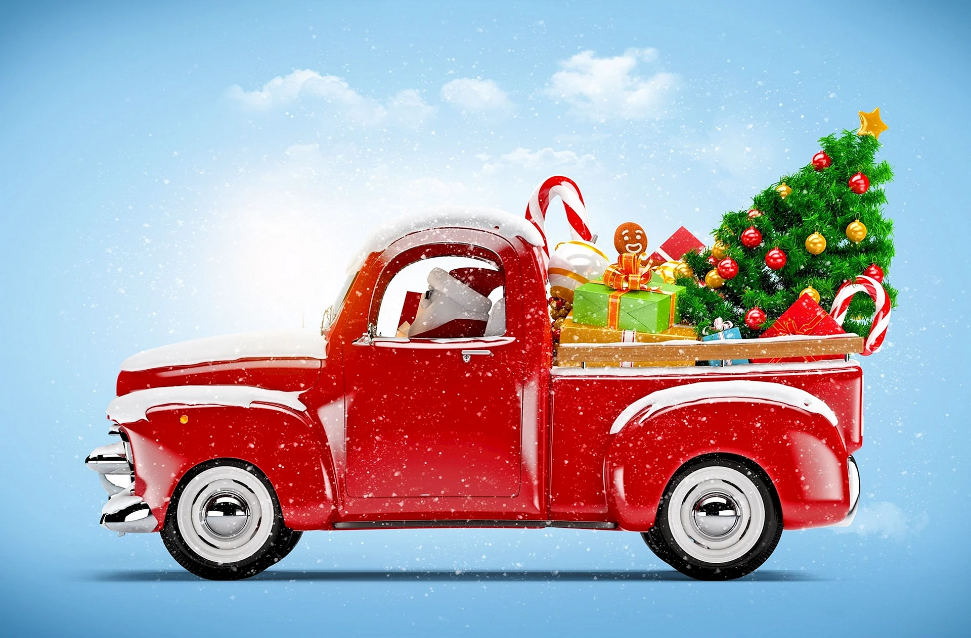 Christmas Car Wallpaper