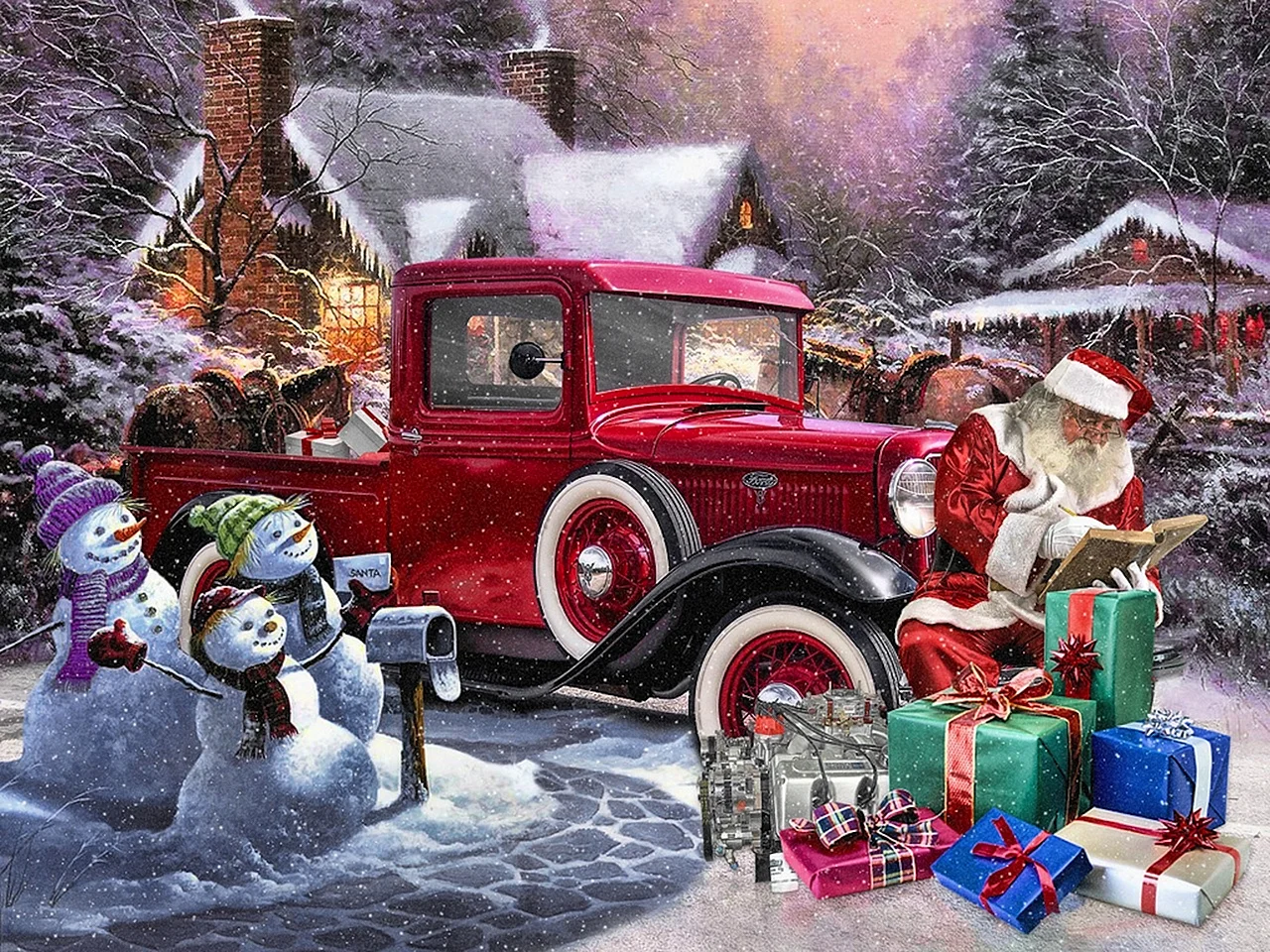 Christmas Car Wallpaper