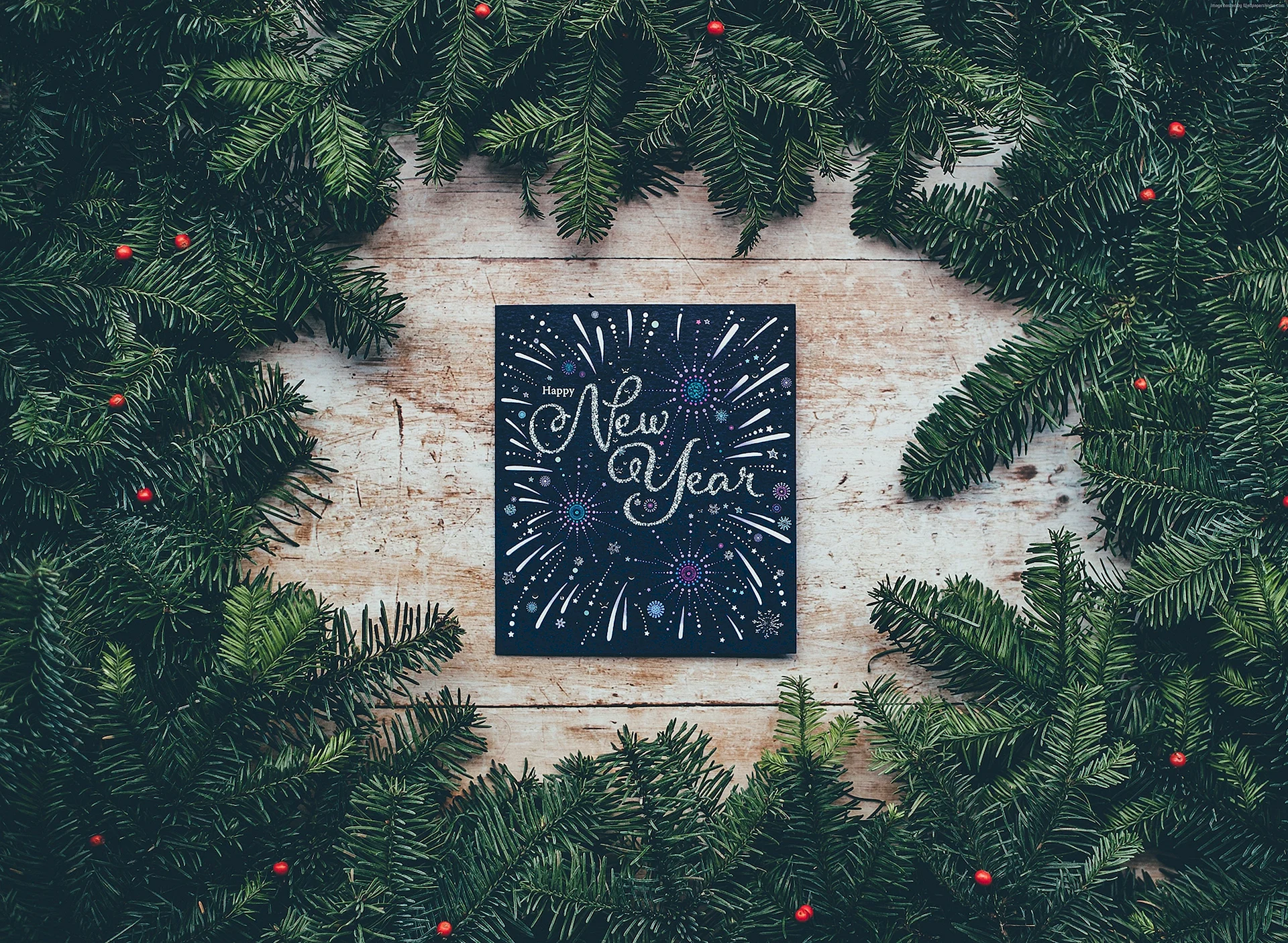 Christmas Card Mockup Wallpaper