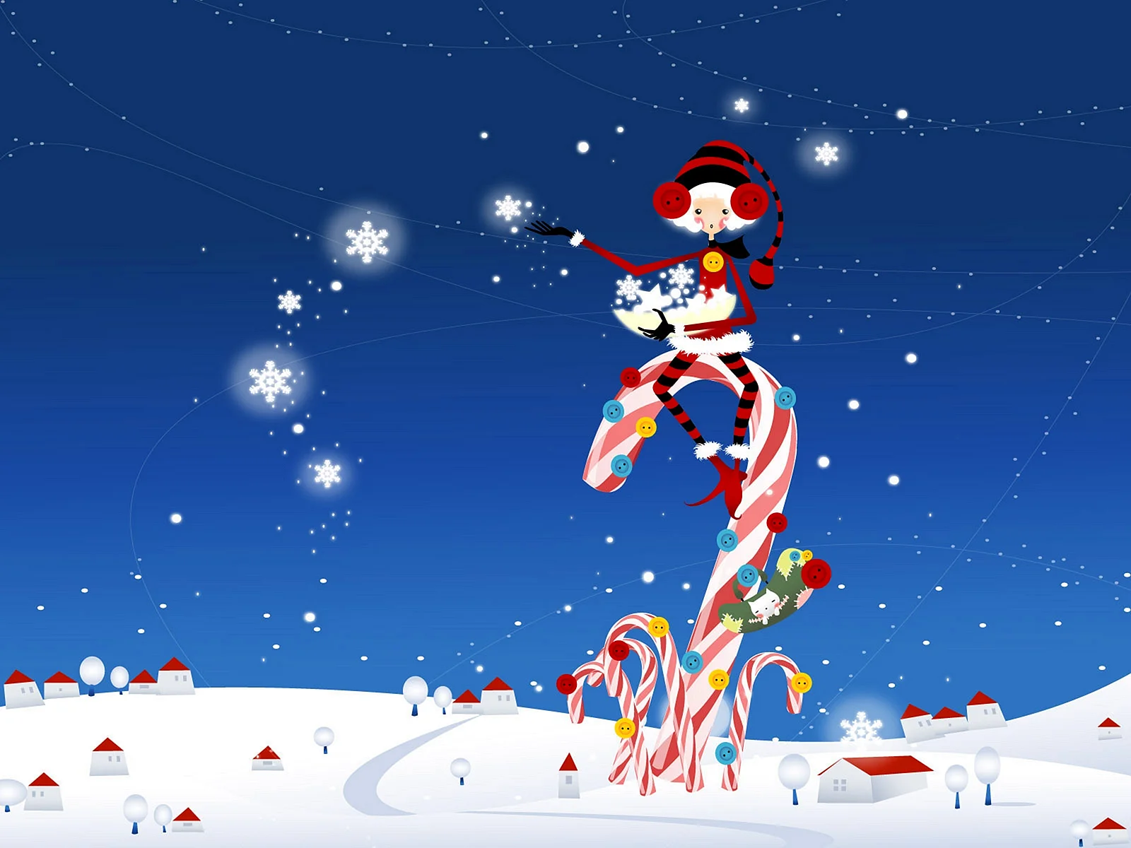 Christmas Cartoon Wallpaper