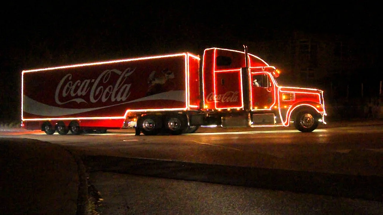 Christmas Coke Truck Wallpaper