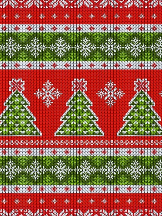 Christmas Sweater Pattern Wallpaper For iPhone