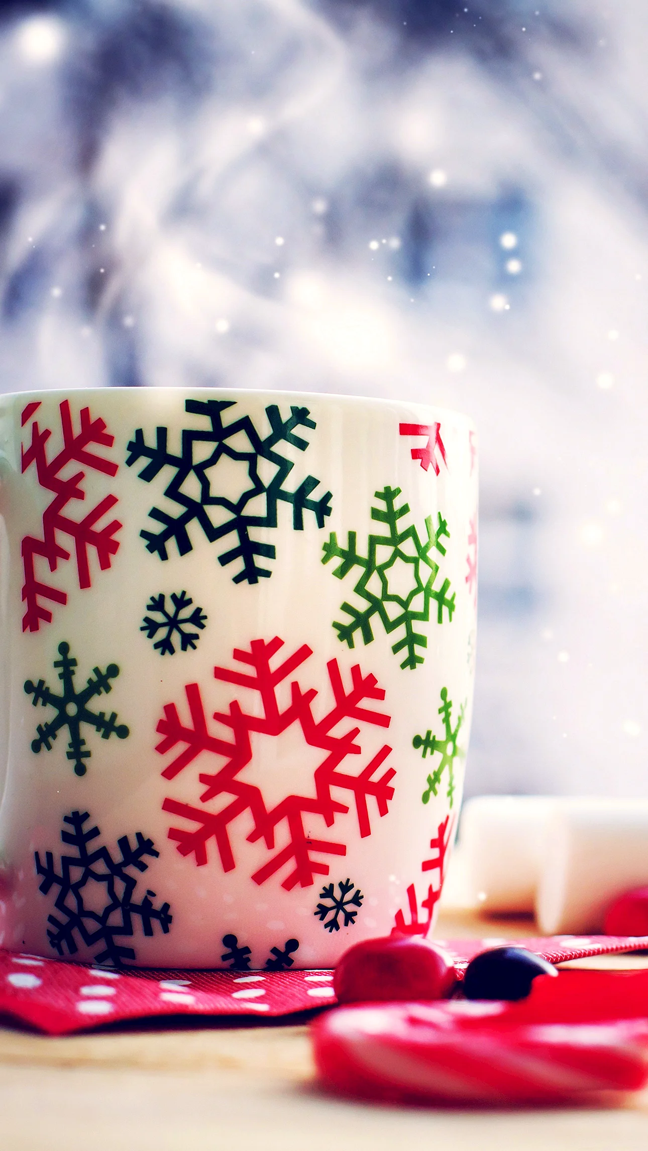 Christmas Tea Wallpaper For iPhone