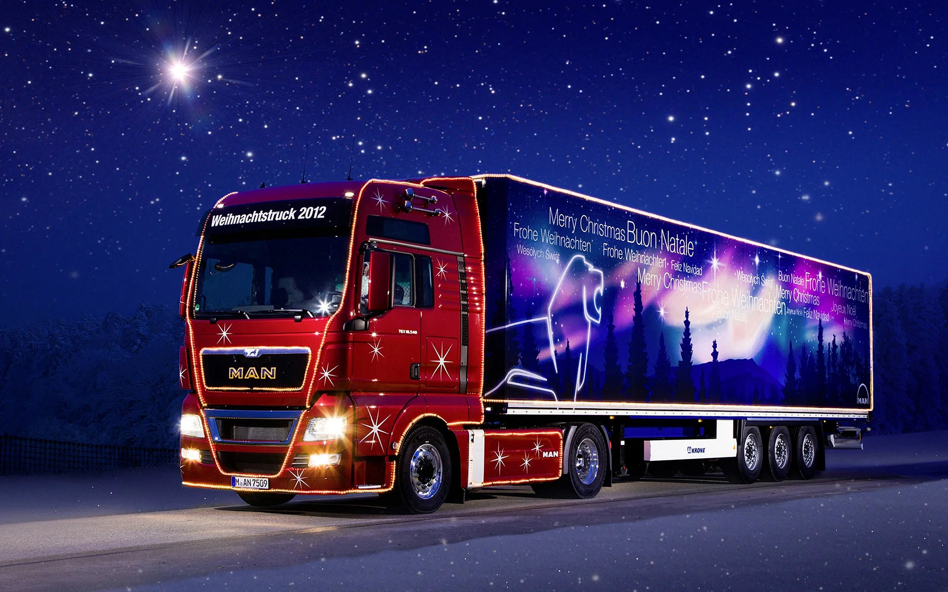 Christmas Truck Wallpaper