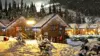 Christmas Village Snow Wallpaper