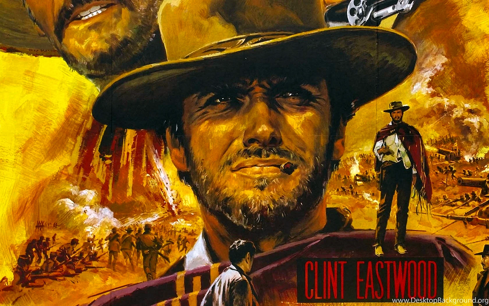 Clint Eastwood The Good The Bad And The Ugly Wallpaper