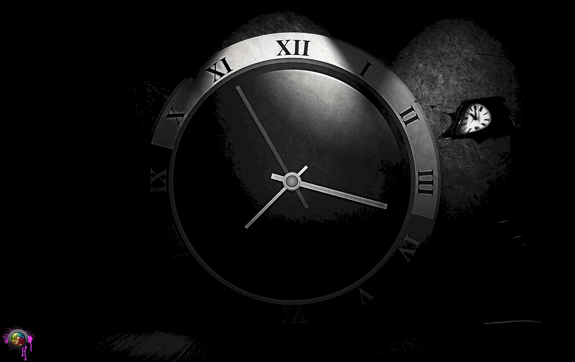 Clock Dark Wallpaper