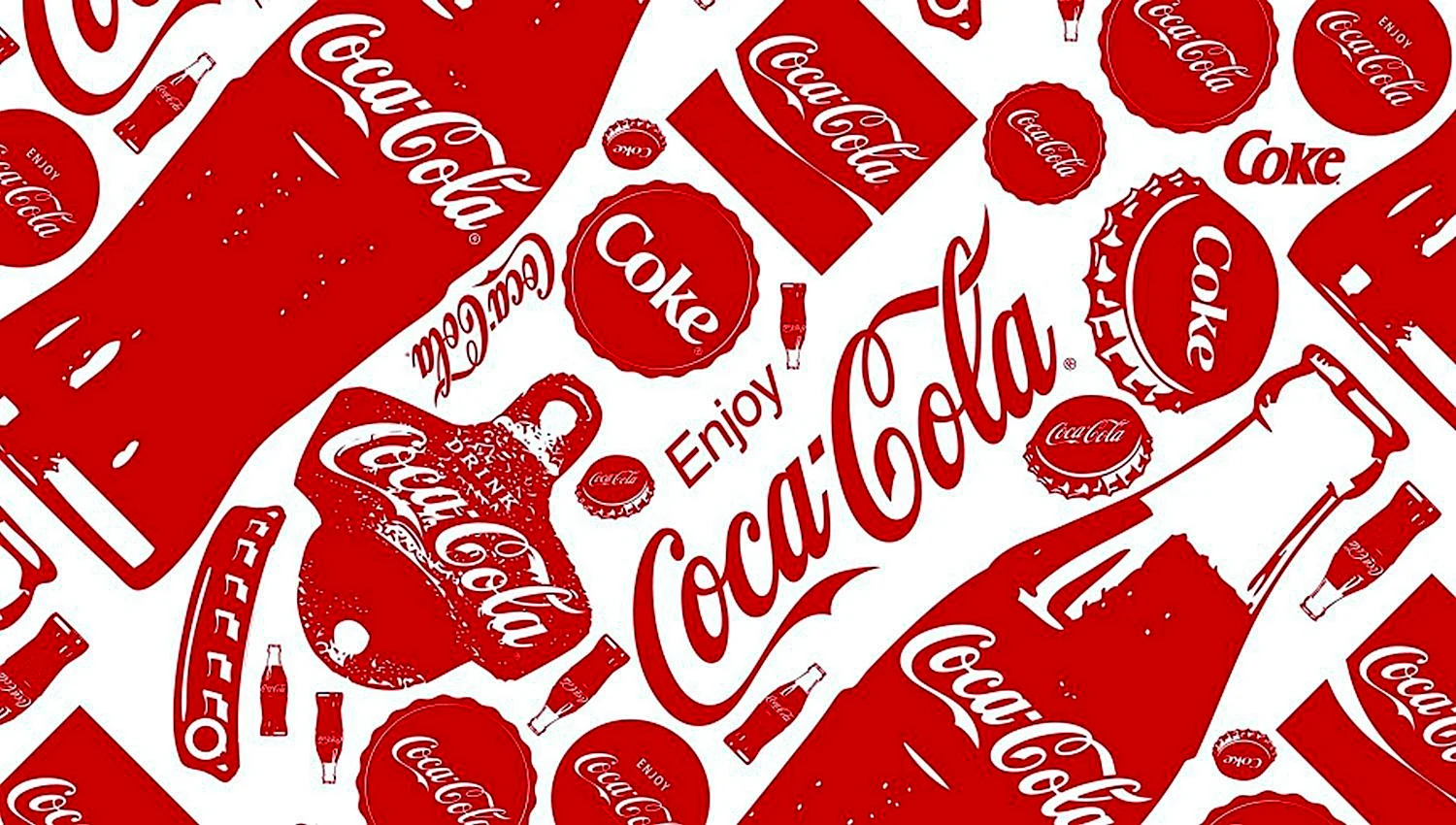 Coca Cola Pattern Wallpaper