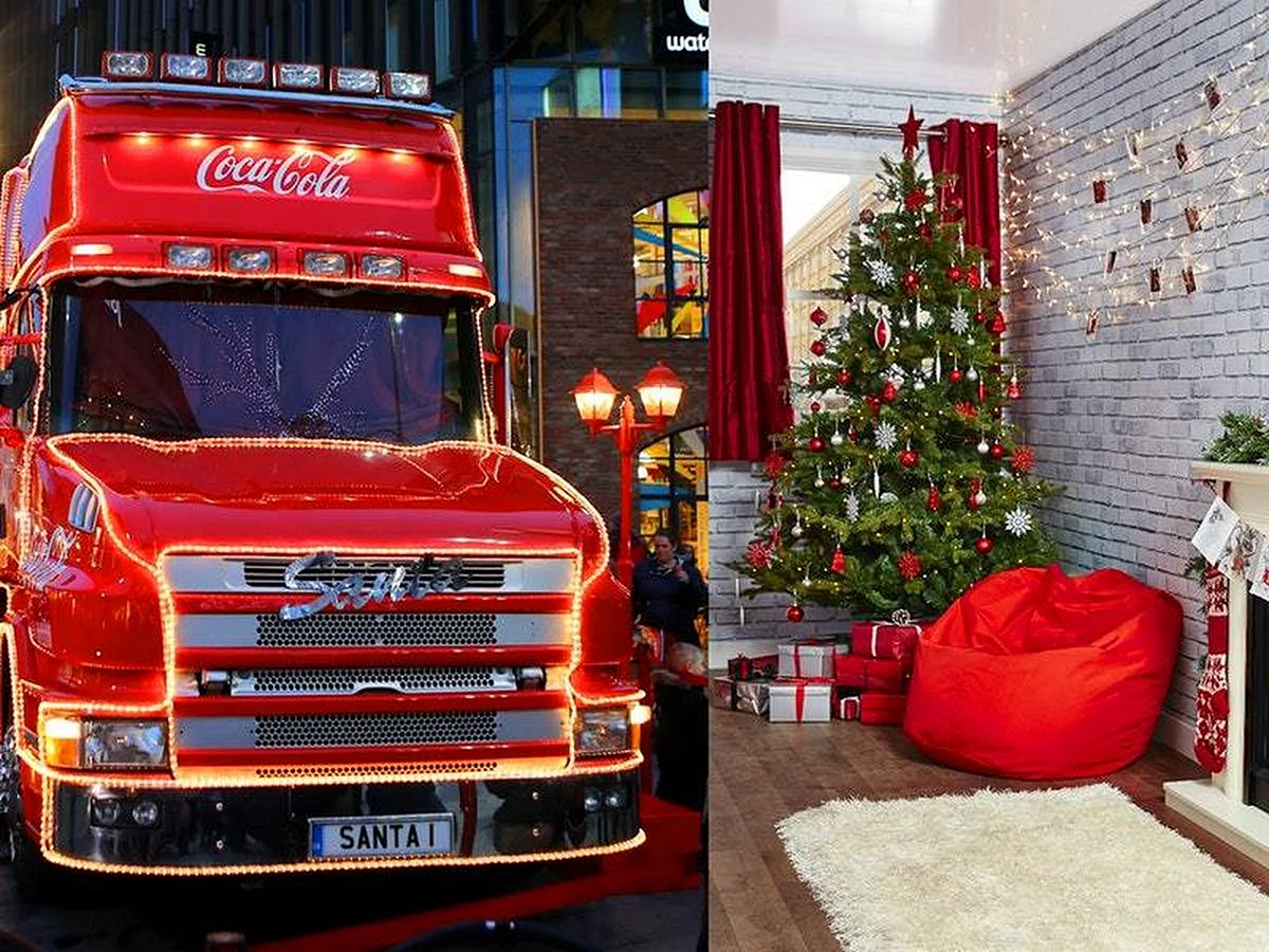 Coca Cola Trucks Christmas Wallpaper