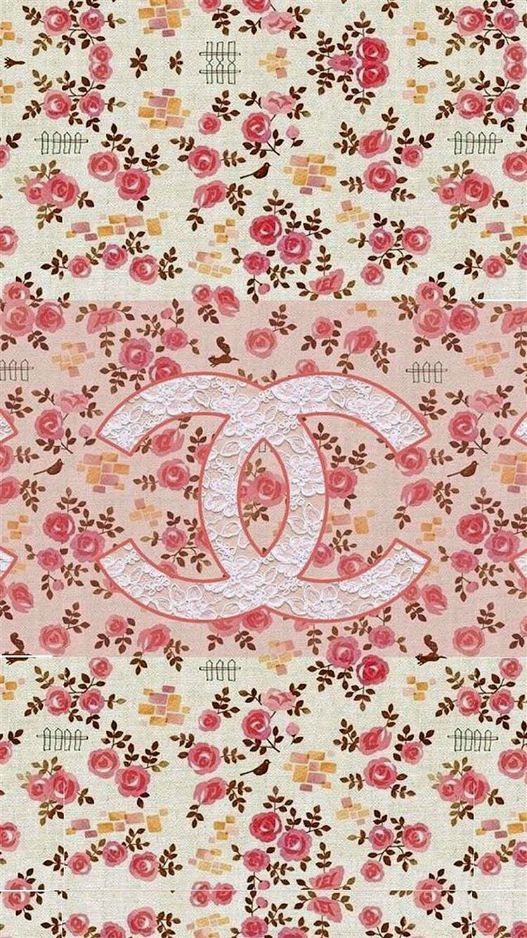 Coco Chanel Pattern Wallpaper For iPhone