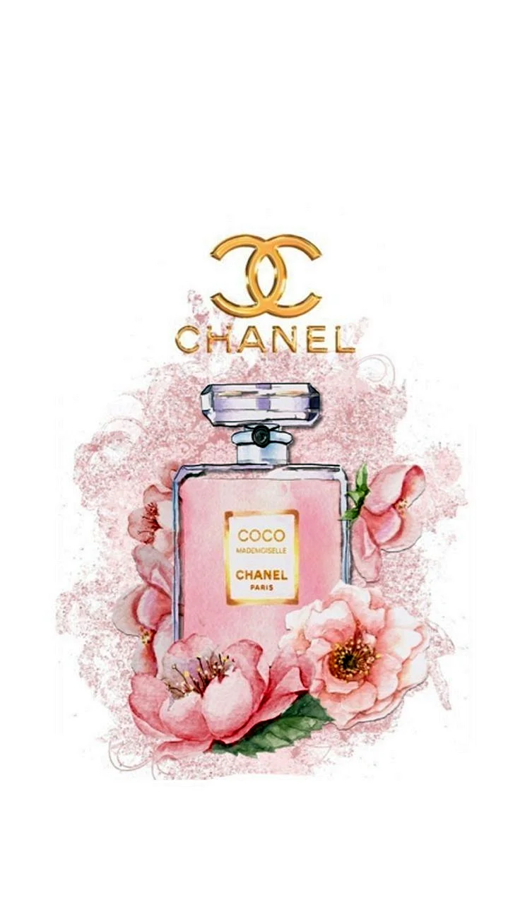 Coco Chanel Wall Art Wallpaper For iPhone