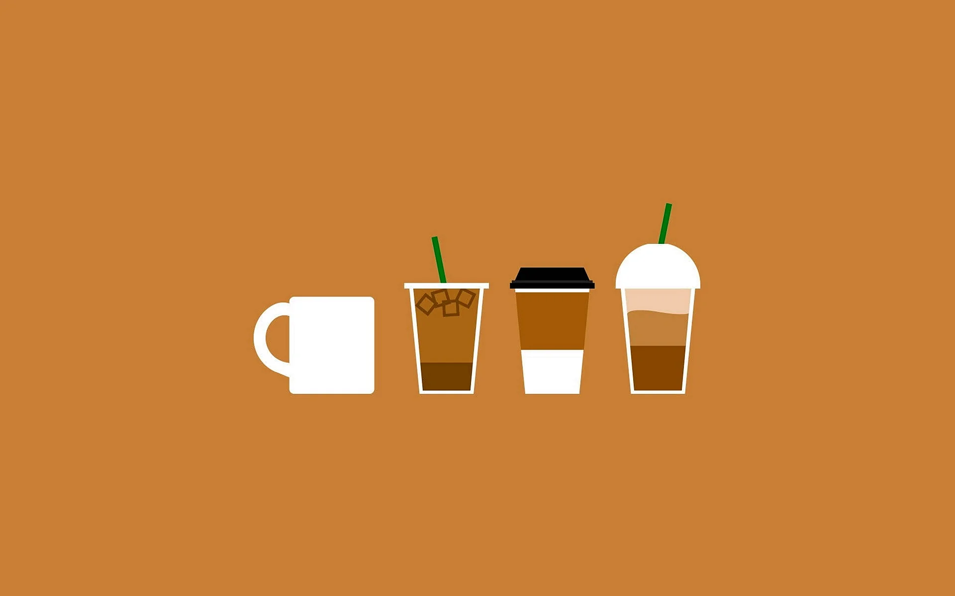 Coffee Minimalism Wallpaper