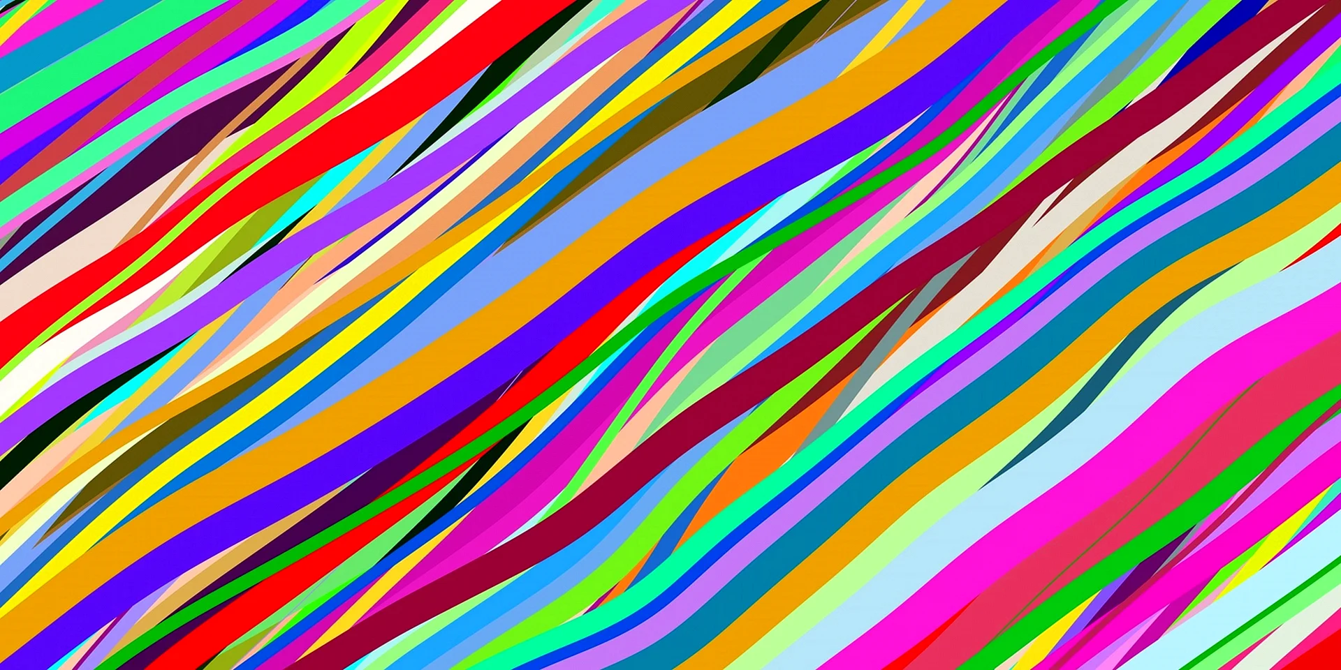 Color Line Pattern Wallpaper