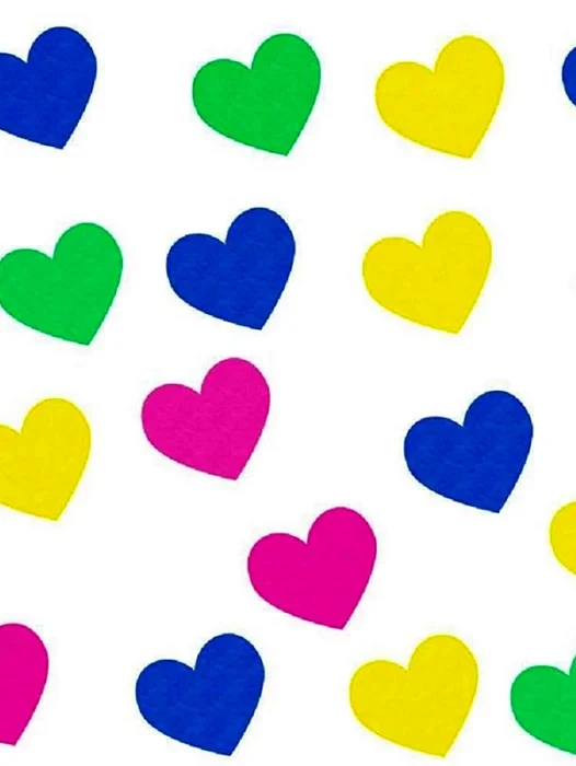 Colored Hearts Wallpaper