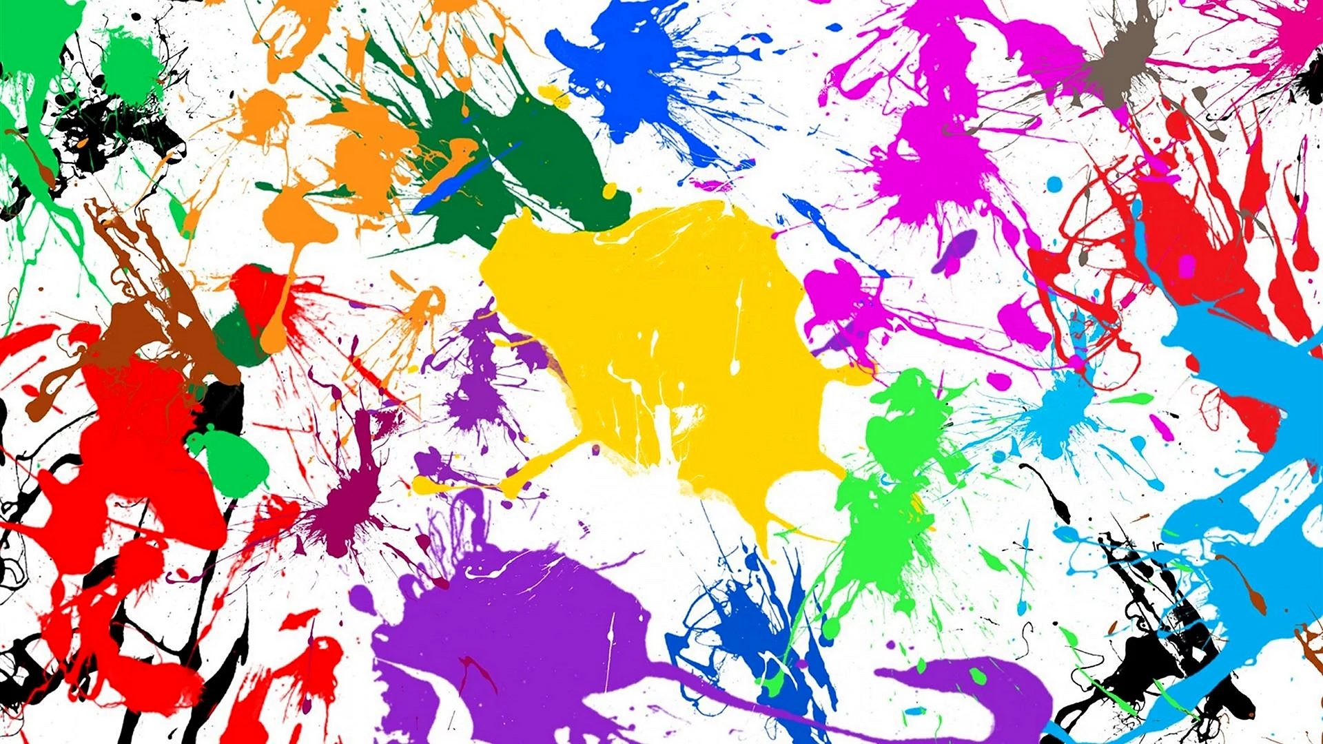 Colorful Paint Splash Wallpaper