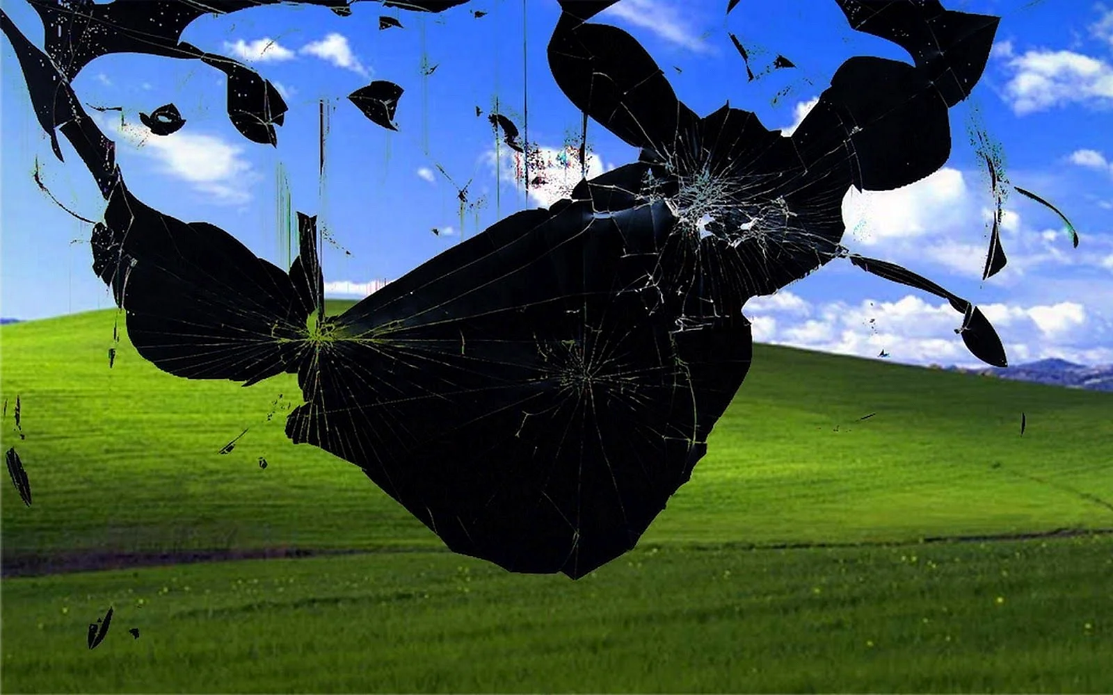 Computer Screen Broken Wallpaper
