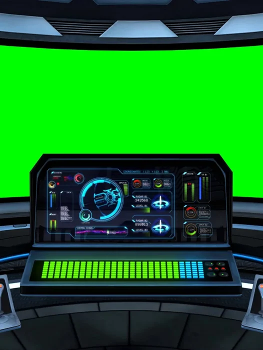 Control Panel Spaceship Wallpaper