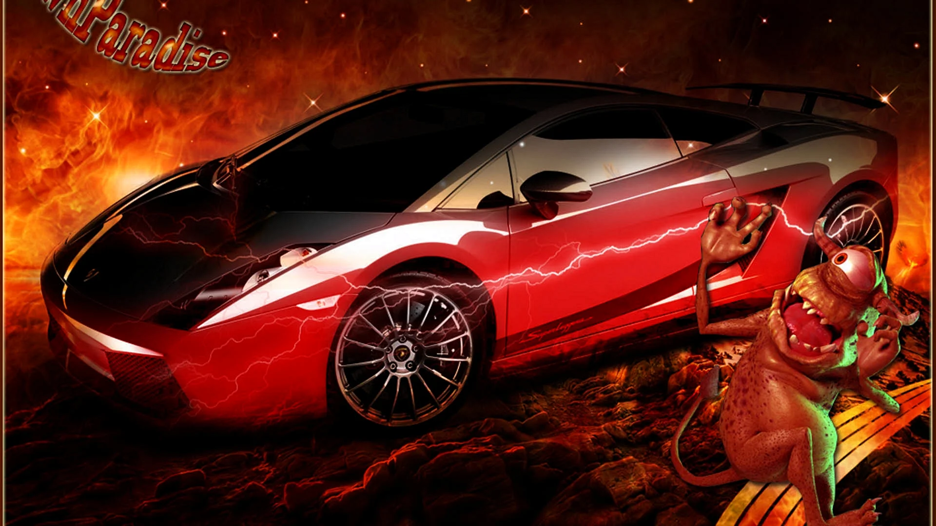 Cool HD Cars On Fire Wallpaper