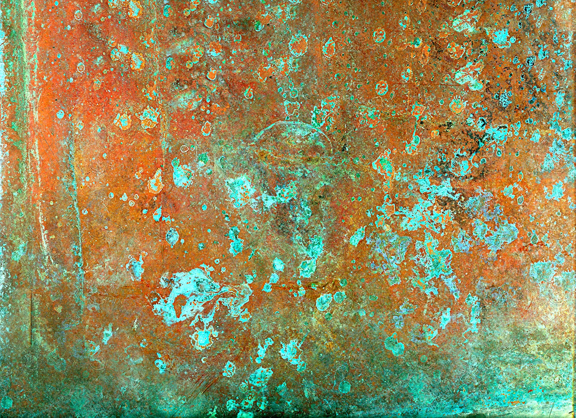 Copper Patina Wallpaper