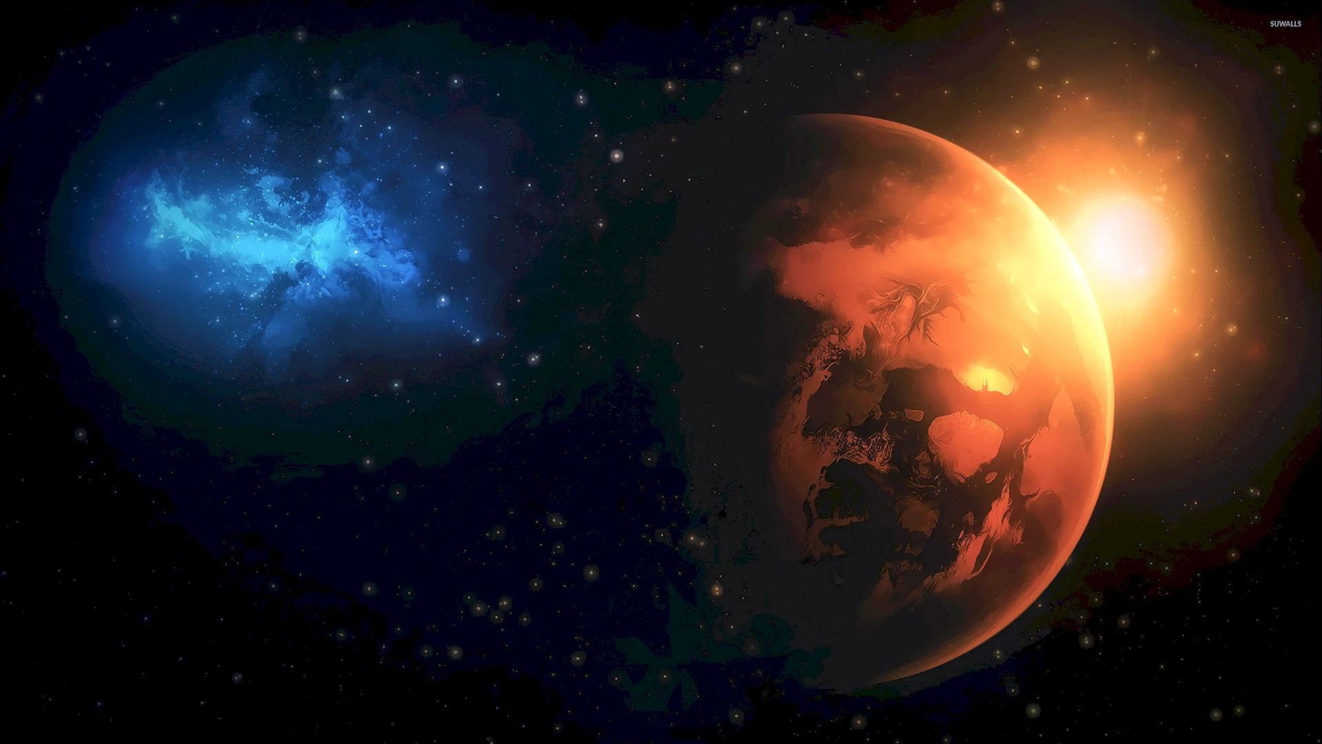 Cosmic Earth Wallpaper