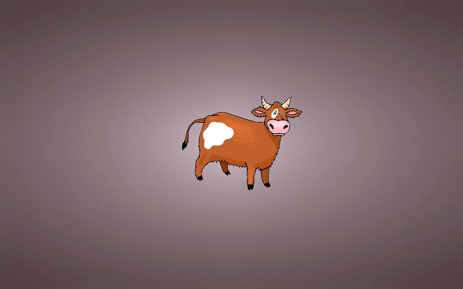 Cow Minimalist Wallpaper