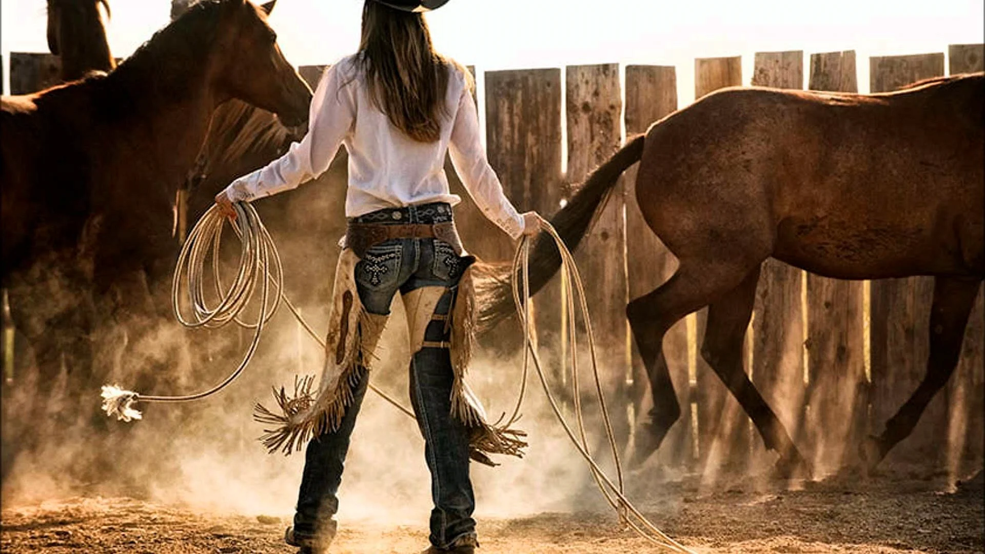 Cowboy Cowgirl Wallpaper