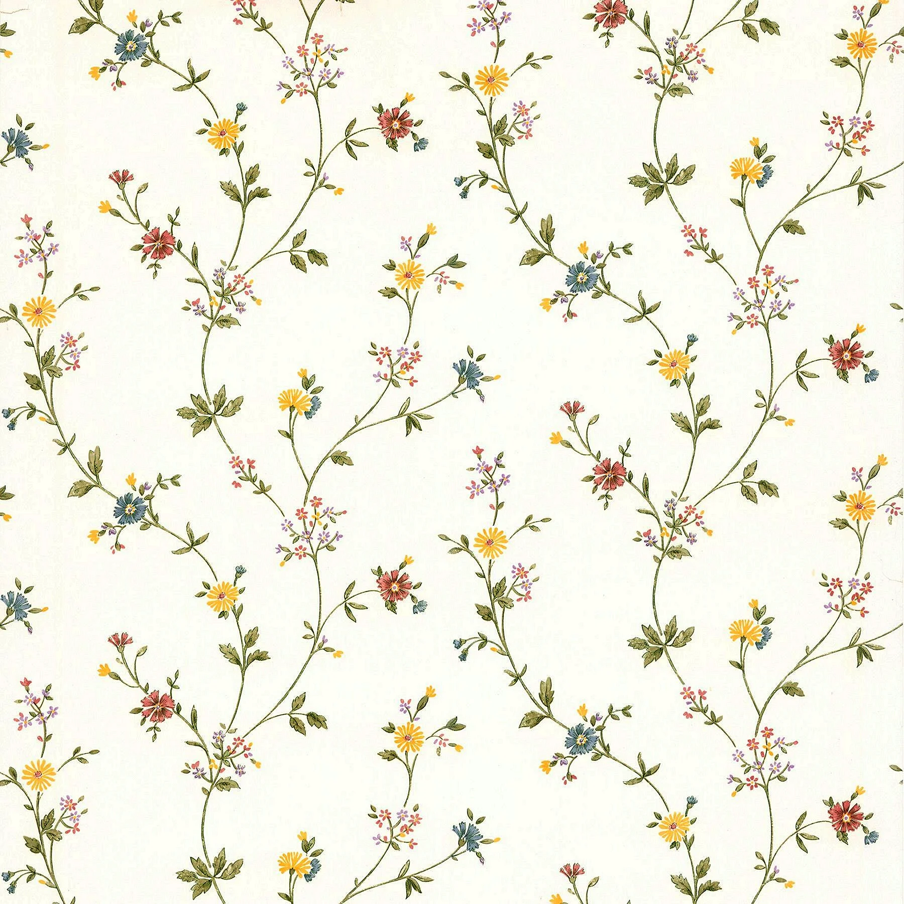 Cream Floral background Wallpaper