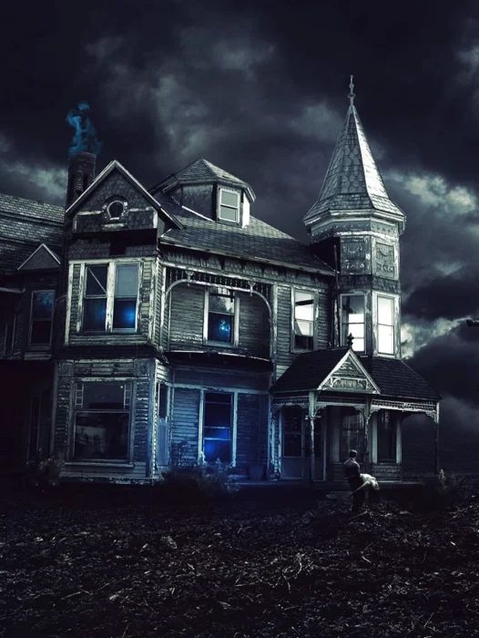 Creepy Haunted House Wallpaper