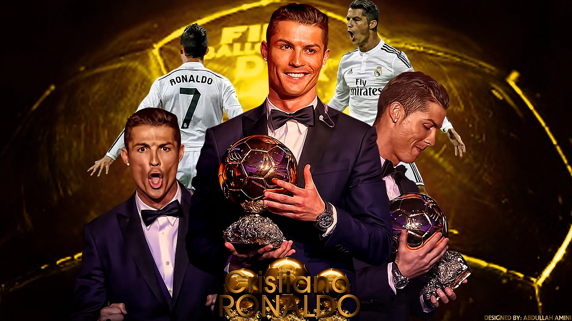 Cristiano Ronaldo Ballon Dor Wallpaper