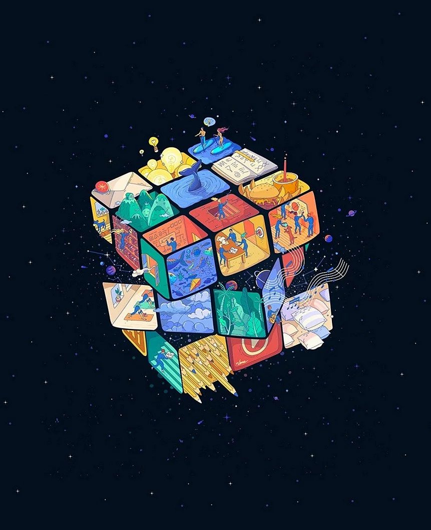 Cubo Rubik Wallpaper For iPhone