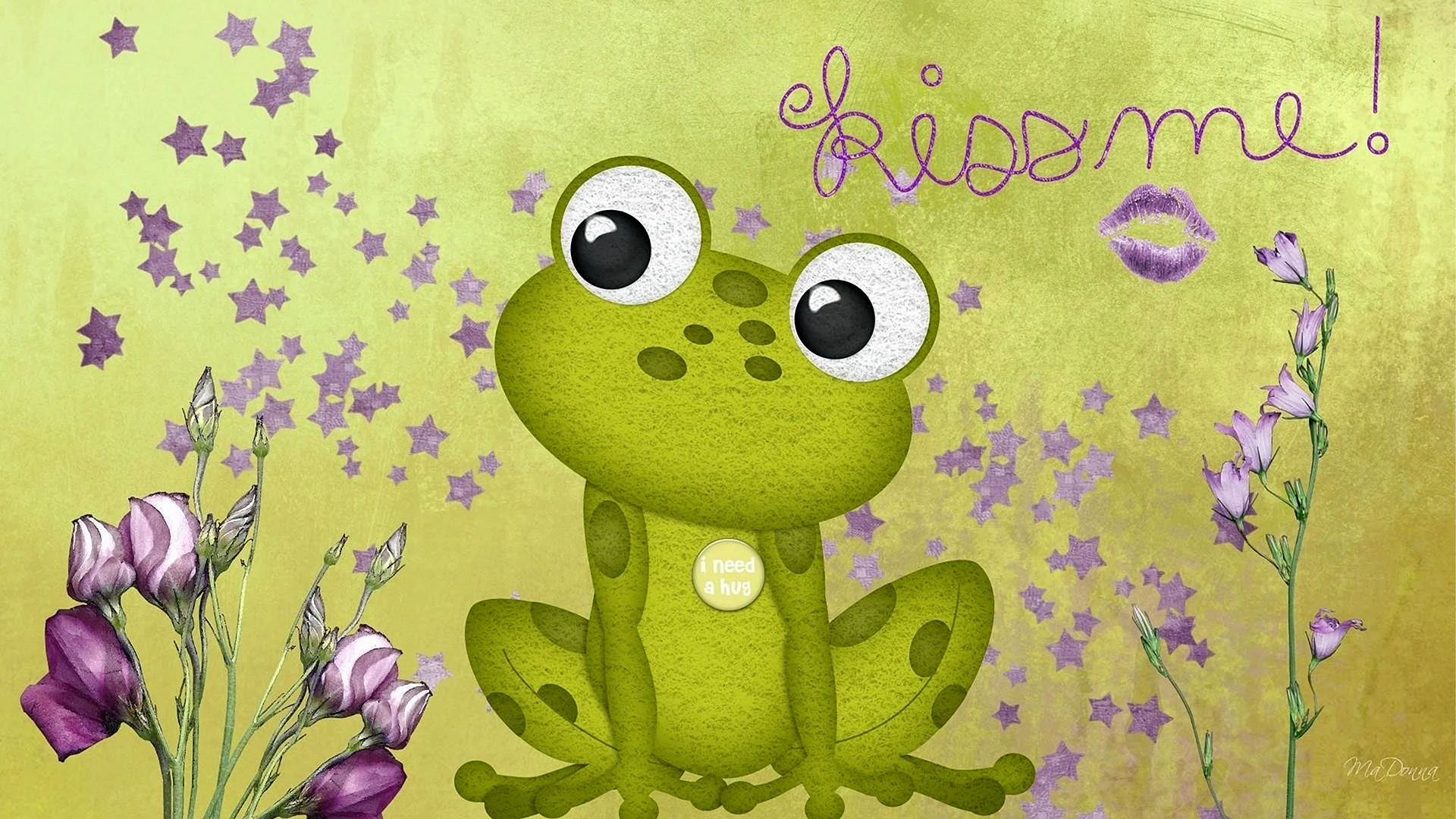 Cute Froggy Art Wallpaper