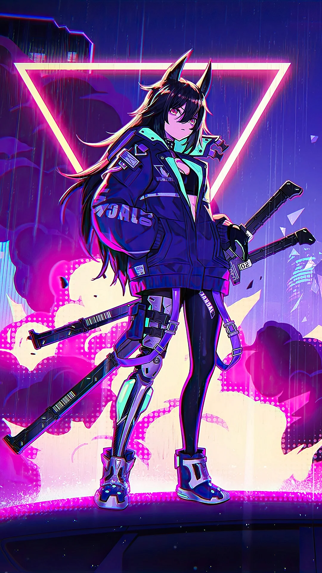 Cyberpunk Anime Wallpaper For iPhone