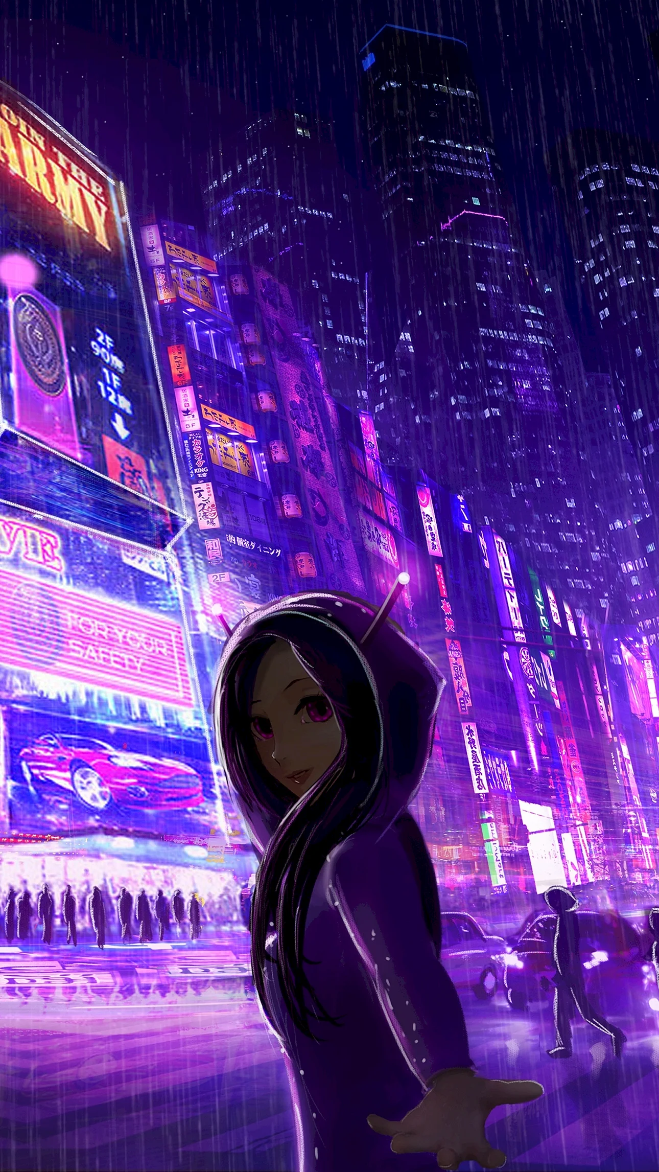 Cyberpunk Anime Wallpaper For iPhone