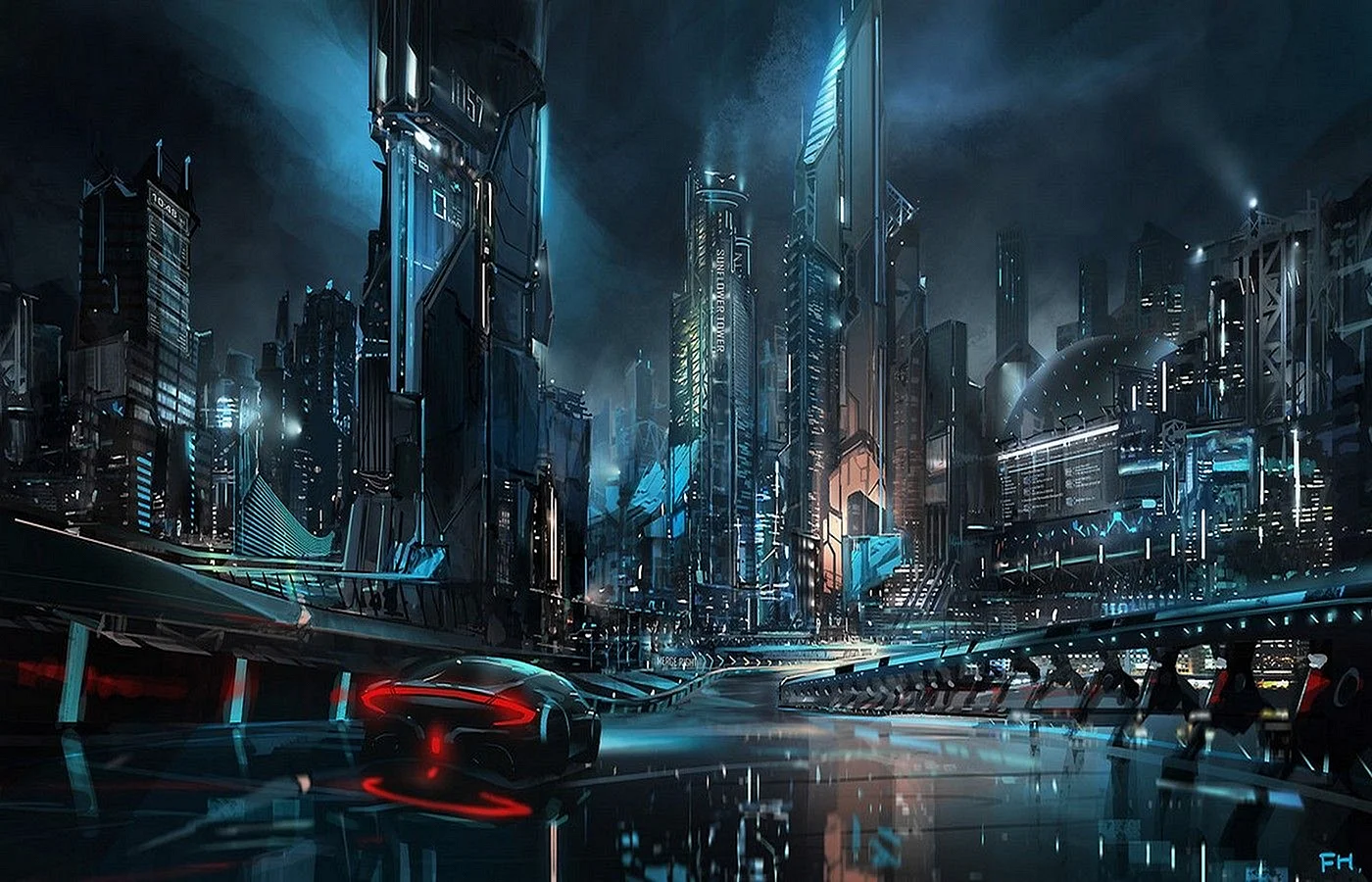 Cyberpunk City Wallpaper