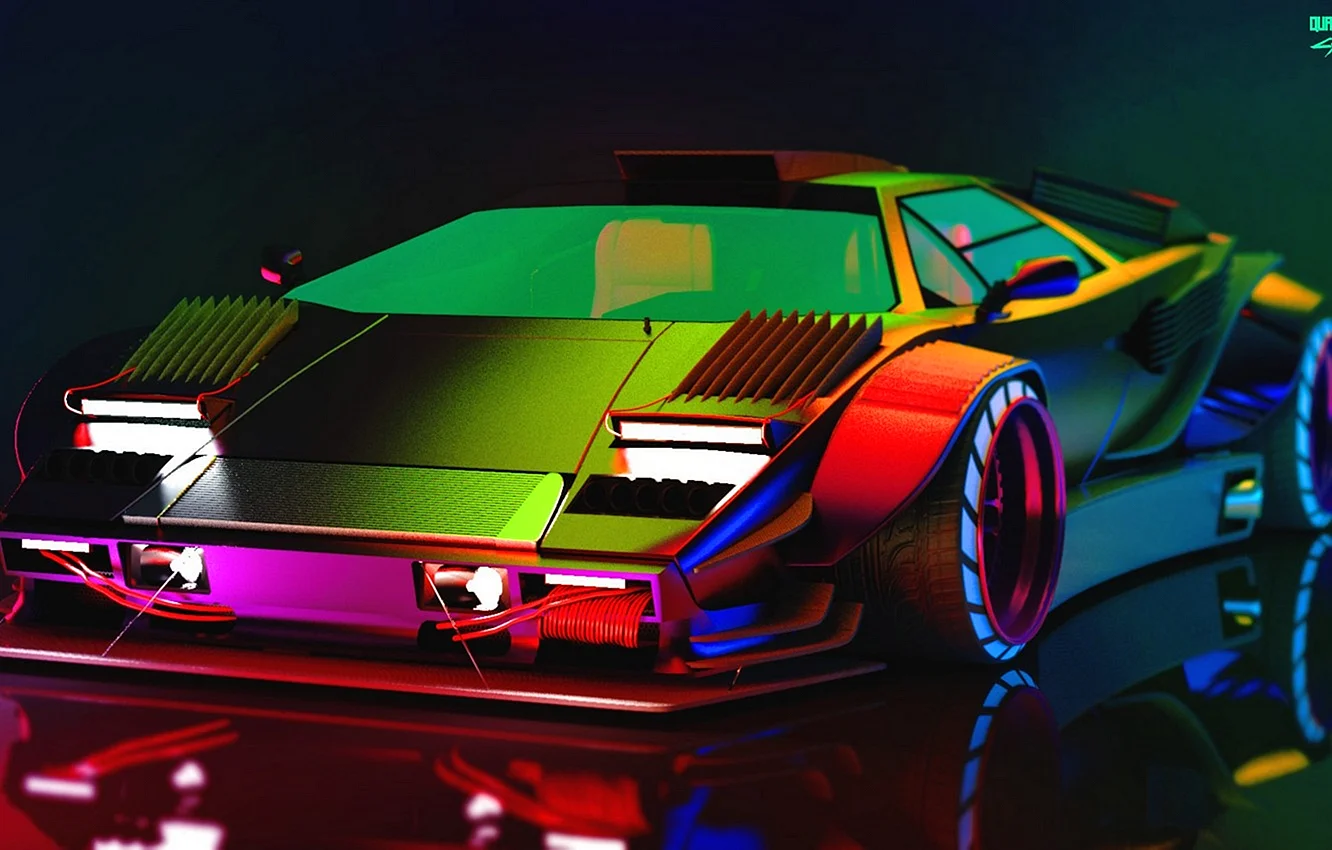 Cyberpunk Lamborghini Wallpaper