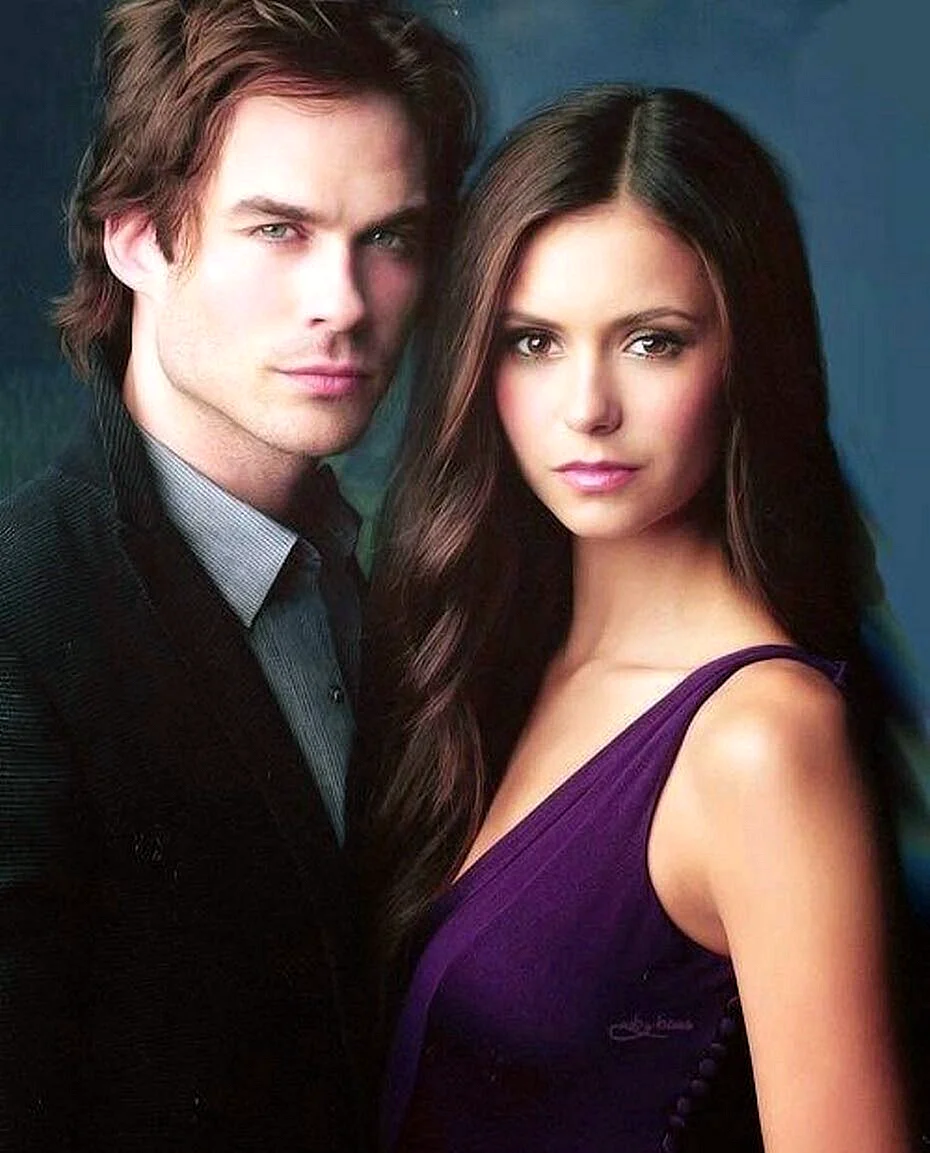 Damon And Elena Wallpaper For iPhone