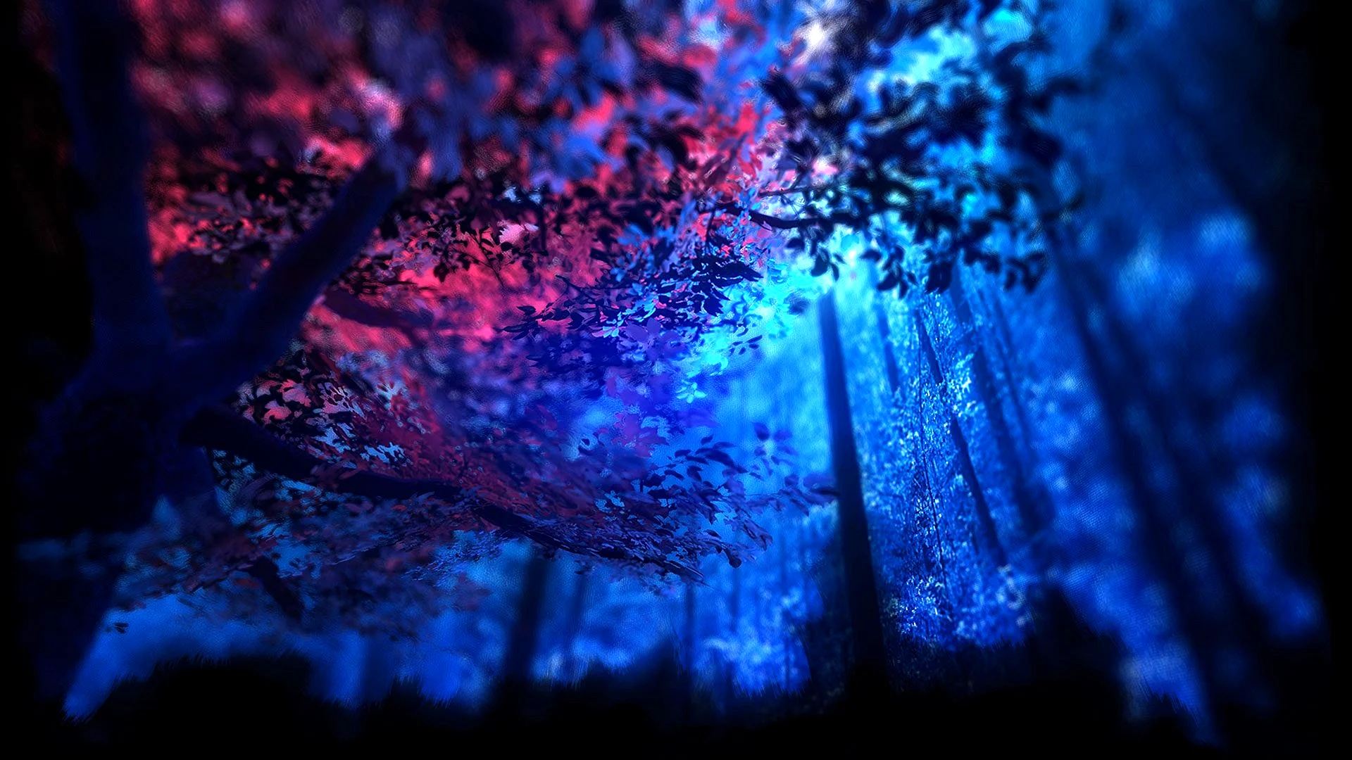 Dark Blue Art Wallpaper