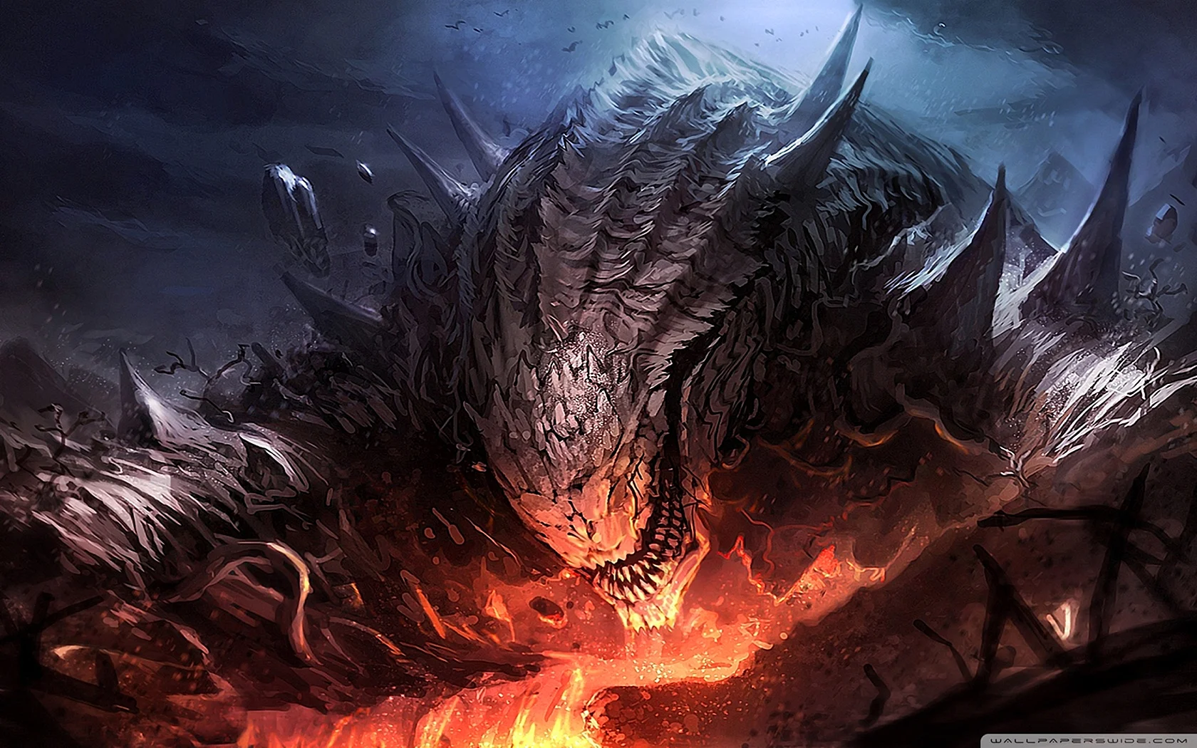 Dark Fantasy Dragon Art Wallpaper