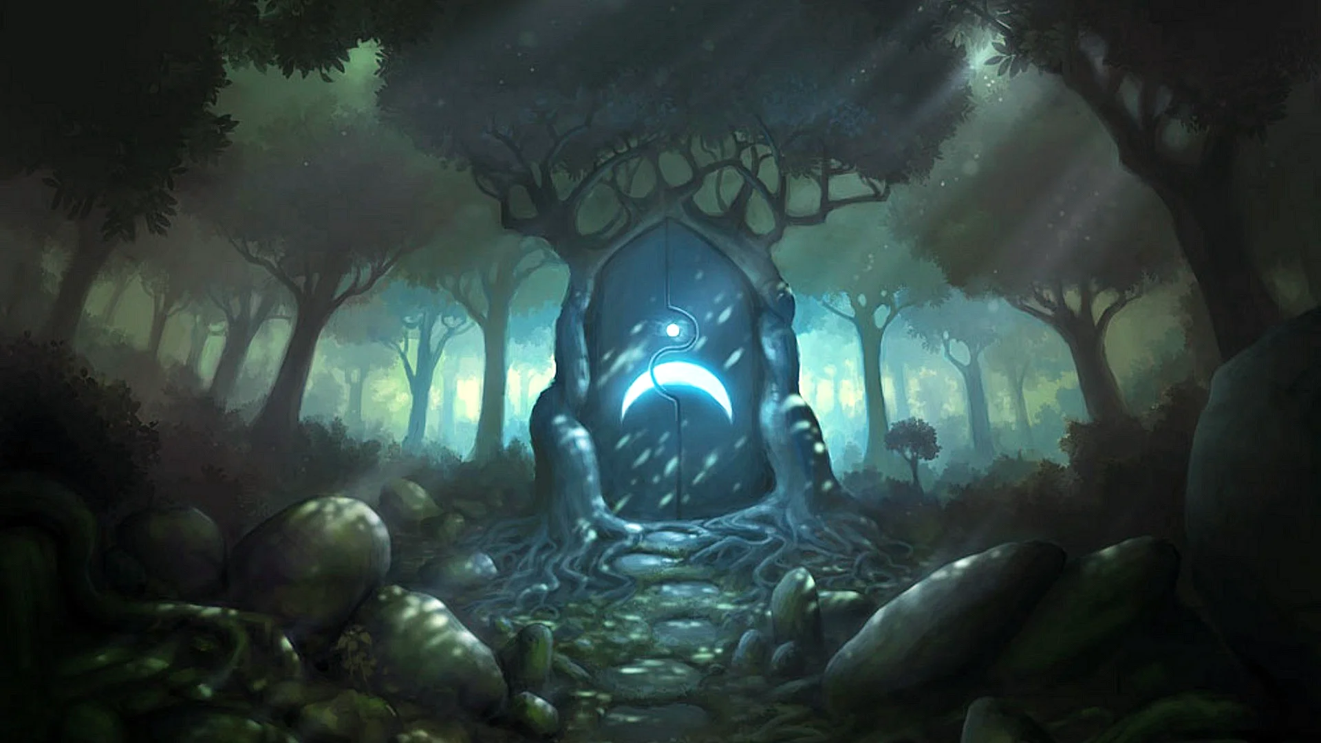 Dark Forest Fantasy Wallpaper