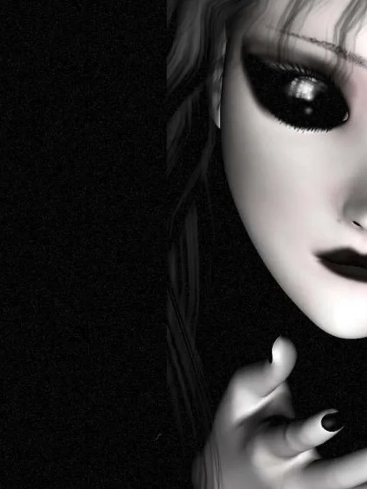 Dark Gothic Style Doll Wallpaper