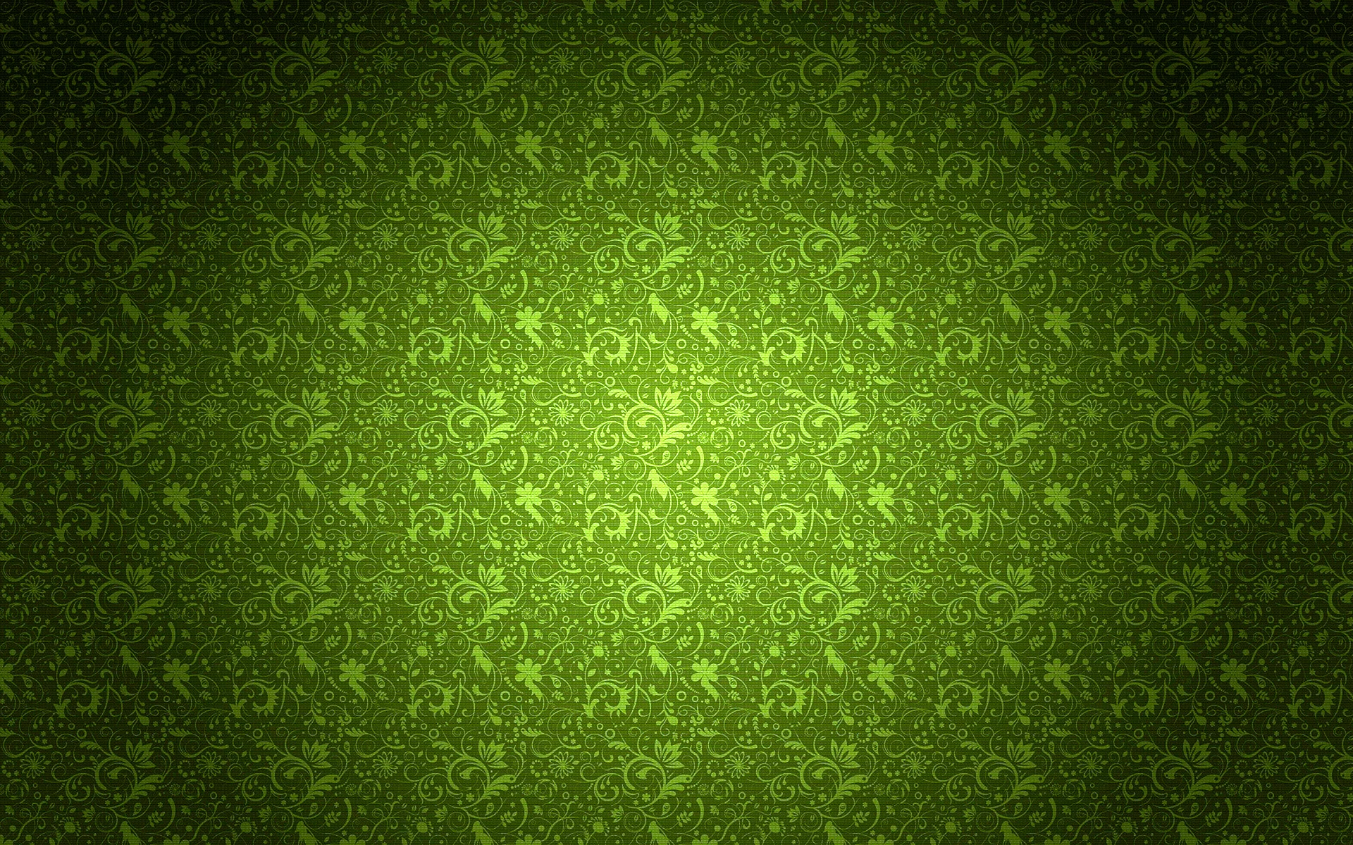 Dark Green Pattern Wallpaper