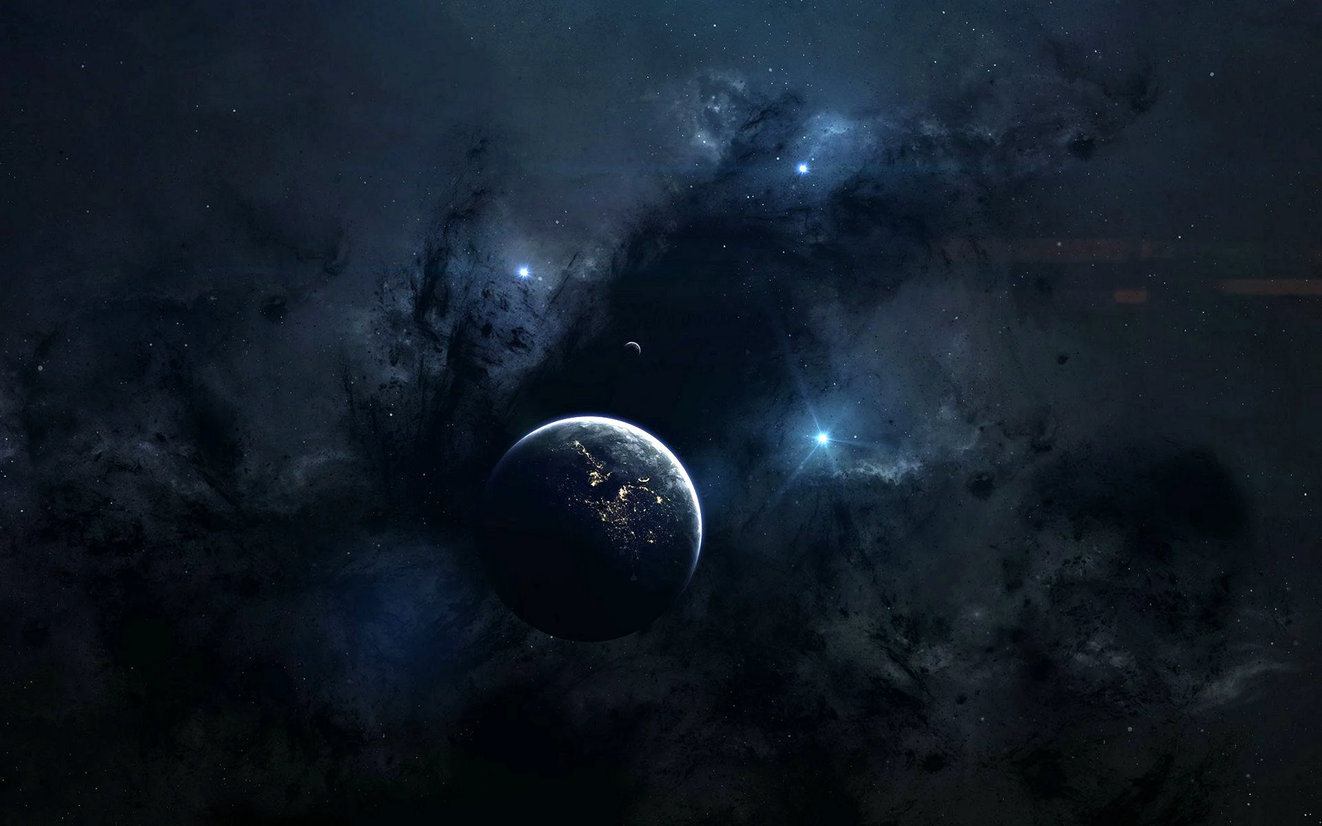 Dark Planet Wallpaper