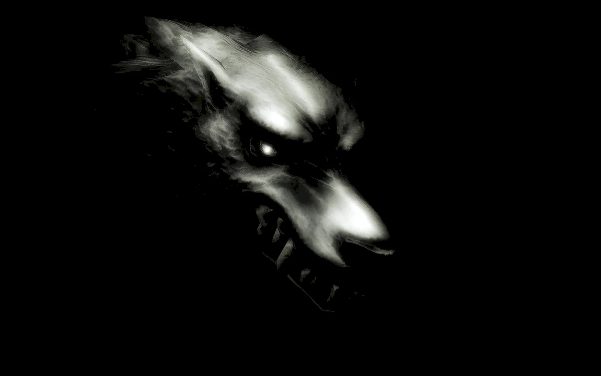 Dark Angry Wolf Wallpaper