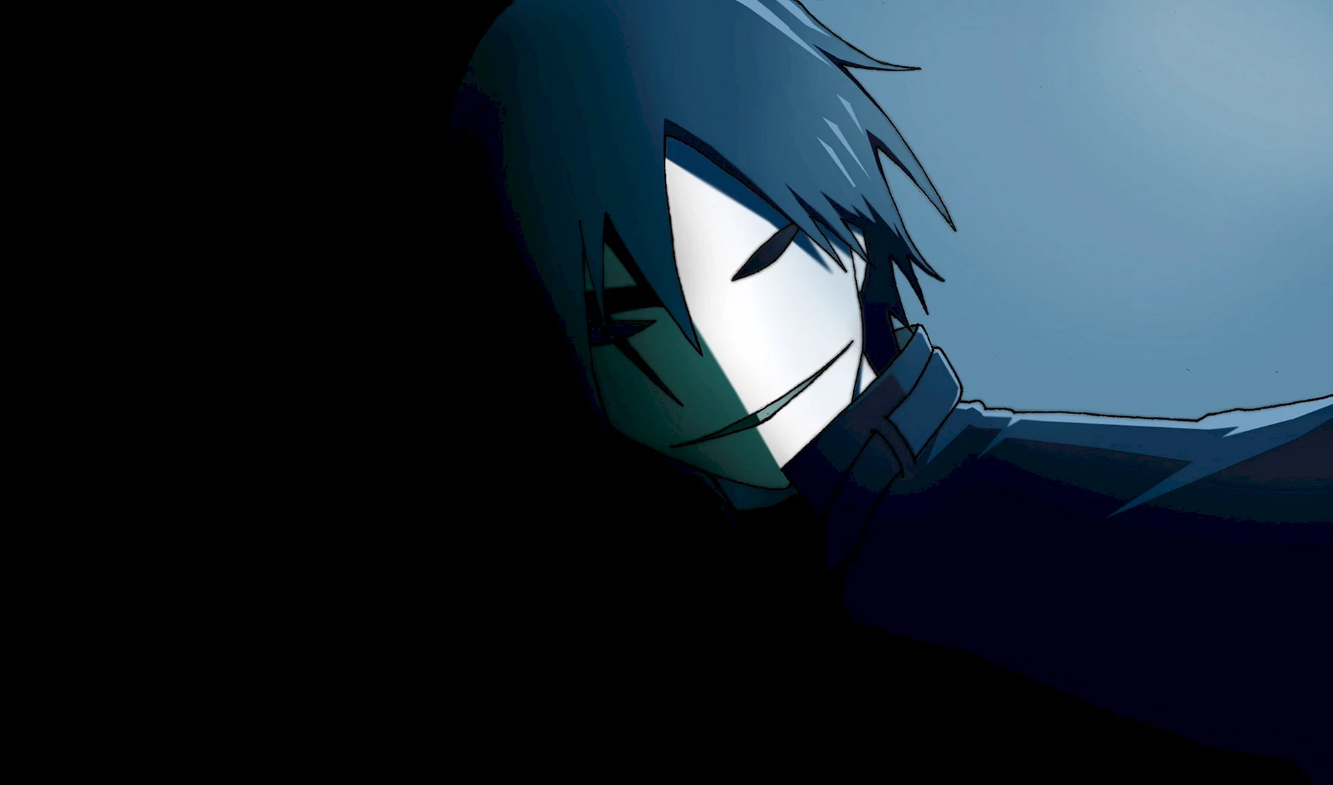 Darker Than Black Mask Wallpaper
