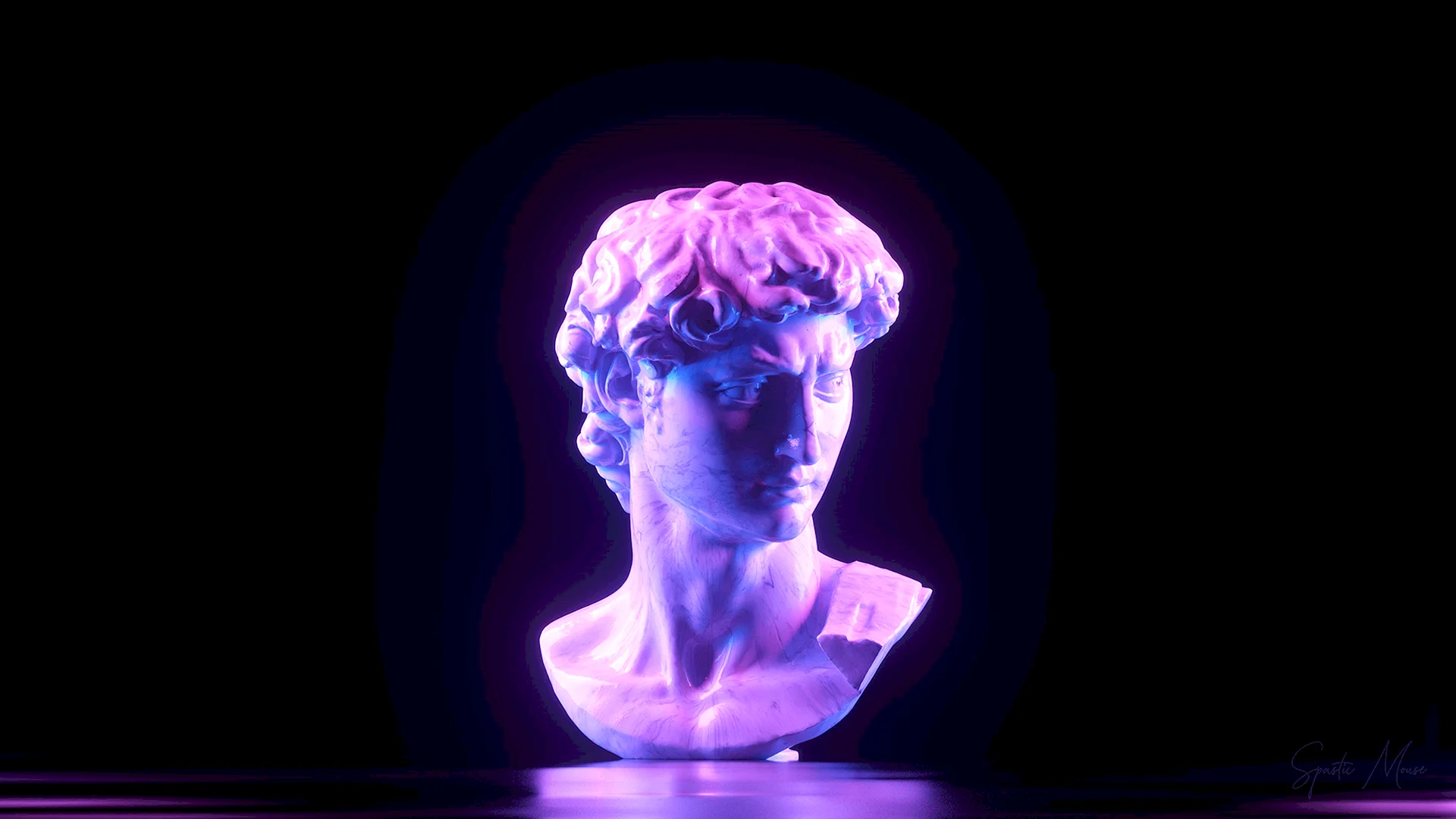 David Vaporwave Wallpaper