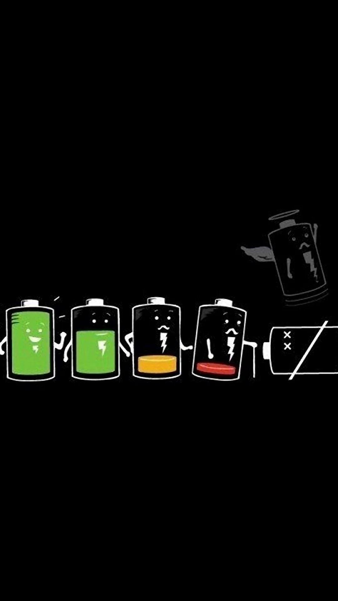 Dead Battery Wallpaper For iPhone