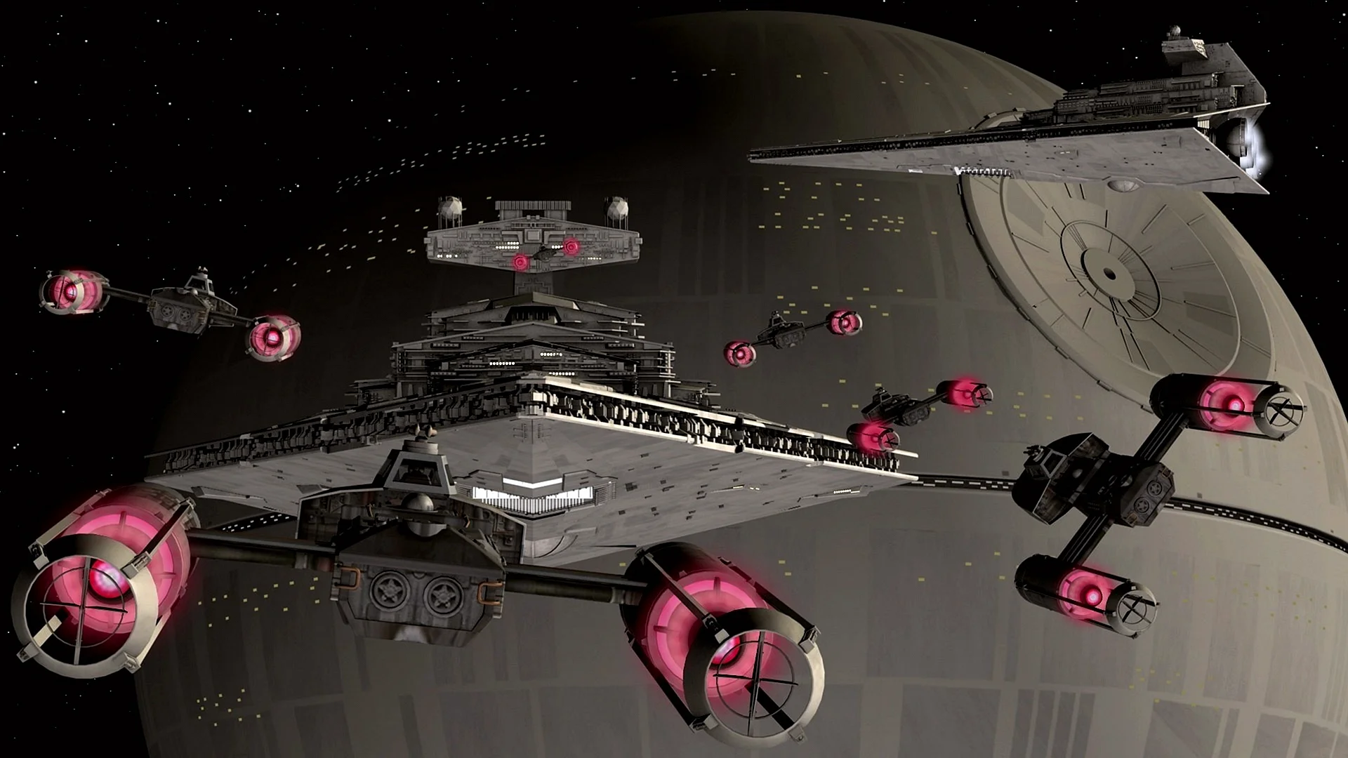 Death Star Y-Wing Wallpaper