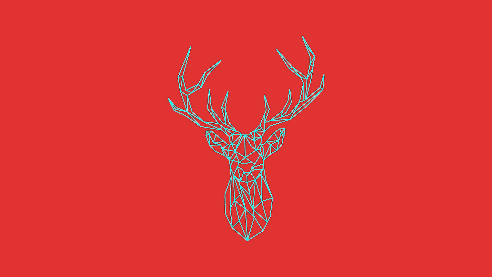 Deer Minimalism Wallpaper