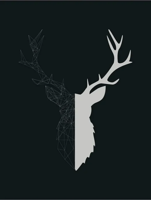 Deer Minimalism Wallpaper