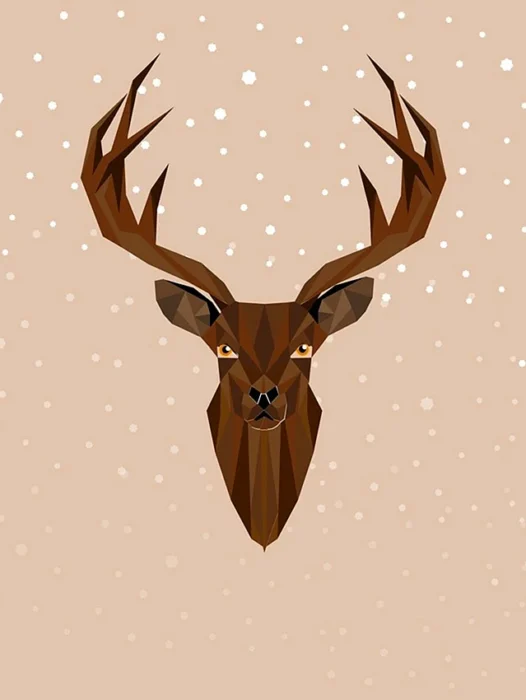 Deer Xmas Wallpaper